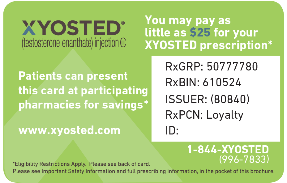 XYOSTED Co-Pay Card